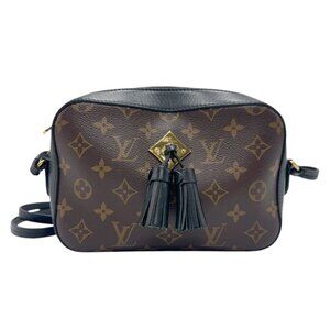 LOUIS VUITTON Black Monogram Shoulder Bag
